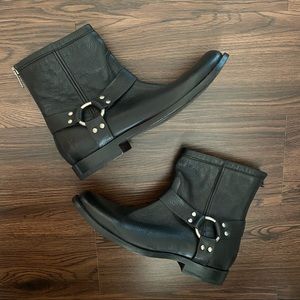 Frye Back-zip Leather Booties